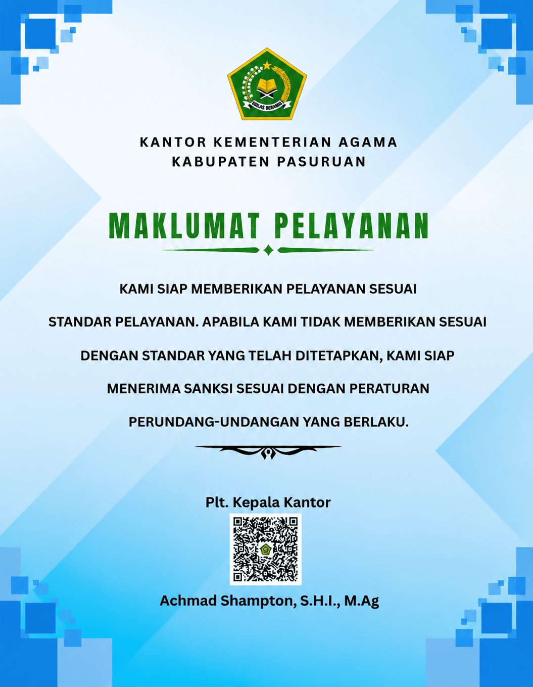 MAKLUMAT PELAYANAN